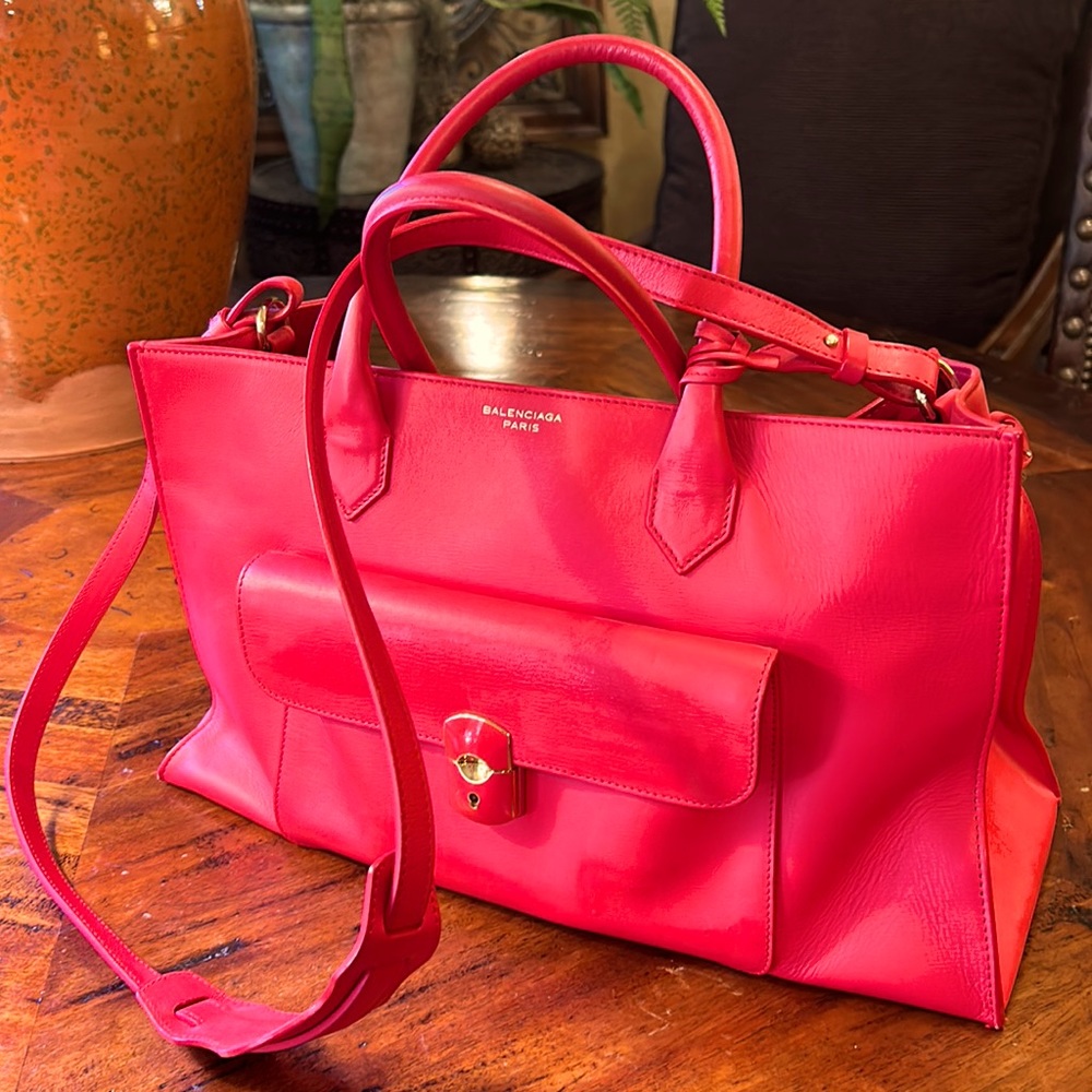 Stunning red Balenciaga handbag
